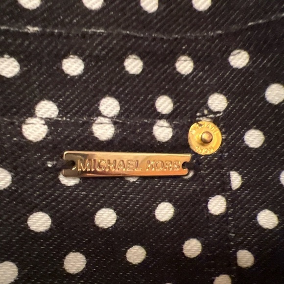 Michael Kors black and white polka dot skinny pants size 12 - Picture 4 of 6